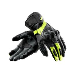 REBELHORN VIPER Herren Motorradhandschuhe in Schwarz/Grau/Fluoreszierend Gelb