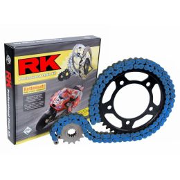 RK Transmission Kit Kette XRE Blau/Grau 136 Glieder 428 Ritzel 58z Zahnrad 13 Zähne
