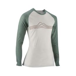 Maglia donna MTB LEATT Gravity 3.0 maniche lunghe bianco TENCEL termoregolatrice