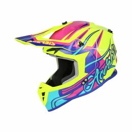 Casque cross ACERBIS Linear 22-06 Graphic jaune/violet