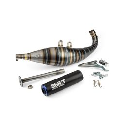 Stage 6 Komplettauspuff R/T Schwarz/Blau FL 100 Drag Race