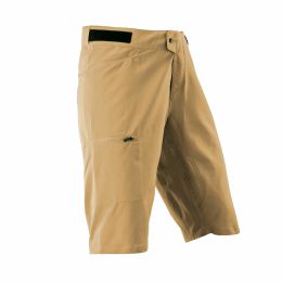 Pantaloncini MTB LEATT Gravity 2.0 marrone traspiranti con tasche e ventilazione