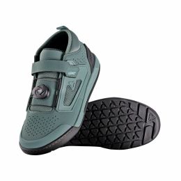 Scarpe MTB LEATT Proflat 3.0 verde menta con sistema MOZ e mescola RideGrip™ Pro