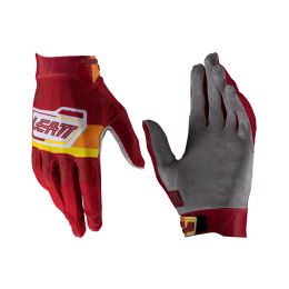 LEATT Moto 2.5 X-Flow Summer gloves Pitboard Ruby red breathable