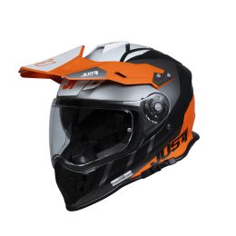 Casco Enduro JUST1 J34 PRO OUTERPSACE arancio fluo/nero