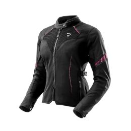 Giacca moto donna REBELHORN JAX nera/grigia/rosa