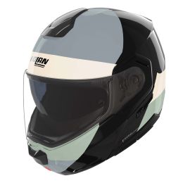 Casque modulable NOLAN N90-3 Blocco 354 noir ivoire