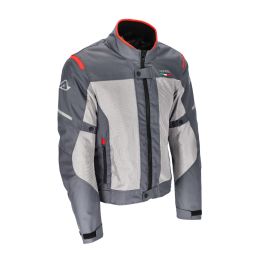 ACERBIS Dual Road Jacket Polyester On-Road Approved Ruby Grey/Red