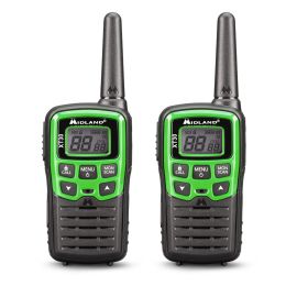 Paire de talkies-walkies MIDLAND XT30 noirs et verts avec câble USB