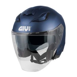 Casco jet urbano GIVI X31 Fiber blu opaco