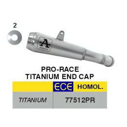 ARROW Pro-Race Titan Slip-On Auspuff genehmigt für KTM 990 RC R