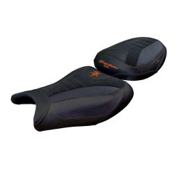 Sitzbezug mit logo Denia Velvet Ultragrip Comfort OR für SUZUKI gsx r 1300 hayabusa
