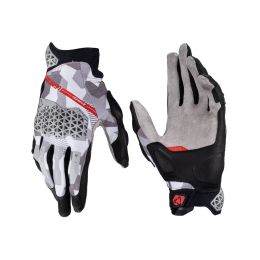 LEATT ADV X-Flow 7.5 Short Summer gloves Steel grey black breathable