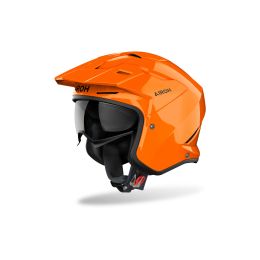 Casco Jet Trial AIROH Kombakt Arancio Lucido
