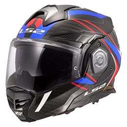 Casco Modulare Reversibile LS2 FF901 ADVANT-X CARBON Future II Bianco Lucido Blu