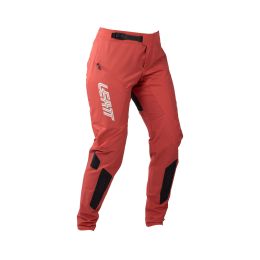 Pantaloni donna MTB LEATT Gravity 3.0 rosso race slim tessuto elasticizzato