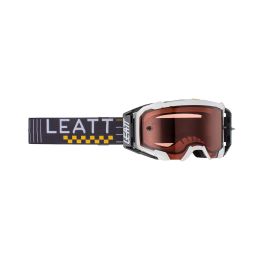 Masque cross LEATT Velocity 5.5 Pearl blanc lentille rose 32%
