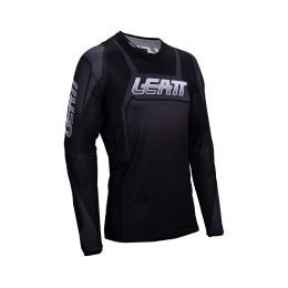Maglia motocross LEATT Moto 4.5 Lite Stealth 2025 nero rete elasticizzata