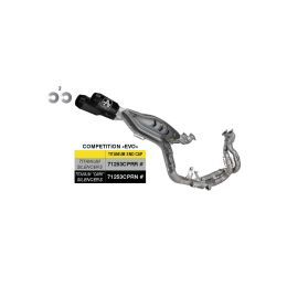 Marmitta completa ARROW racing COMPETITION EVO nero per Ducati Panigale V4