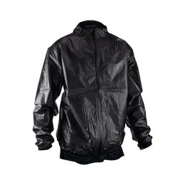 LEATT Moto RaceCover Regenjacke Schwarz leicht und wasserdicht