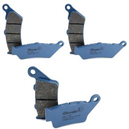 Kit de plaquettes de frein BREMBO CC 2 paires avant 07BB0306 et 1 arrière 07BB02CC