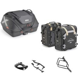 Kit GIVI bauletto X-LINE borsa CANYON nero 40/35L per YAMAHA