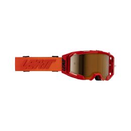 Masque cross LEATT Velocity 5.5 Iriz SunBurn rouge lentille bronze 78%