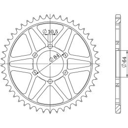 CORONA IN ACCIAIO PASSO 530 - Z 42 DENTI (DIS.14400)