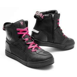 Bottes de moto REBELHORN VANDAL II Femme Noir/Rose