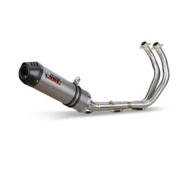 Échappement complet ovale en titane MIVV avec embout en carbone pour YAMAHA XSR 700