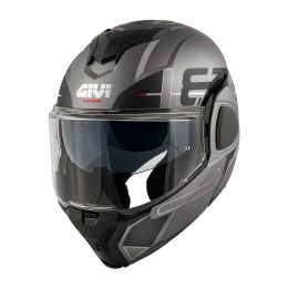 GIVI X36 Vertigo Wendbarer Modularer Helm Titan schwarz
