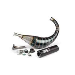 Stage6 R/T Komplettauspuff 70-80cc Schwarz Derbi