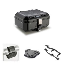 Kit bauletto GIVI TREKKER DOLOMITI nero 30L per MOTO MORINI X-CAPE