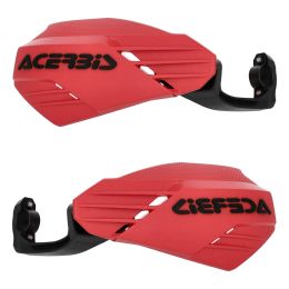 ACERBIS Garde-mains ouverts Rouge/Noir Linéaire