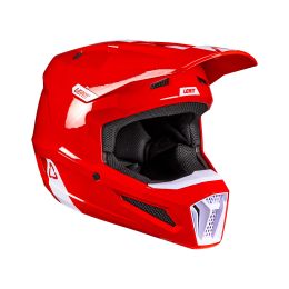 Casco motocross LEATT Moto 2.5 rosso bianco