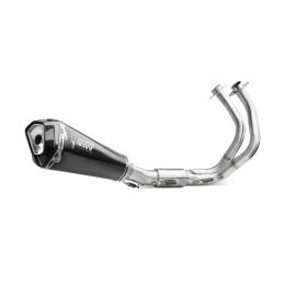 MIVV genehmigte komplette Auspuffanlage DELTA RACE schwarz für KAWASAKI Z650