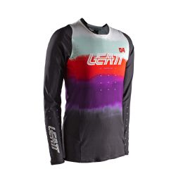 LEATT Moto 4.5 Lite Damen Motocross Trikot Sunburn Schwarz Elastisches Netz