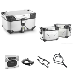 GIVI EVO SMART Aluminum Top Case 58/48L for BMW R GS ADVENTURE