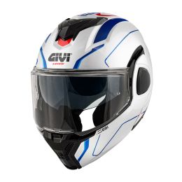 GIVI X36 Fiber Pulse Wendbarer Modularer Helm weiß blau rot