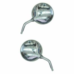 FAR 7981/7981 Chrome Handlebar Mirror Pair