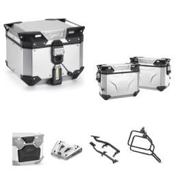 GIVI EVO SMART Top Case Luggage Kit Anodized Gray 42/37-33L for SUZUKI