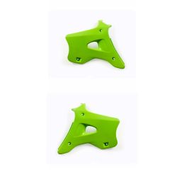 Coppia fianchetti radiatore ACERBIS verdi per KAWASAKI KX 2T