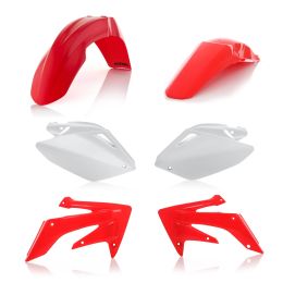 Kit carene 6 pezzi ACERBIS modello 2004 rosso/bianco per HONDA CRF 250 R