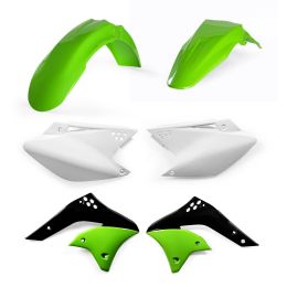 Kit carene 6 pezzi ACERBIS verde/bianco per KAWASAKI KX 250 F