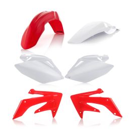 Kit carene 6 pezzi ACERBIS modello 2009 rosso/bianco per HONDA CRF 250 R