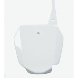 White front number plate for SUZUKI RM 85 by ACERBIS