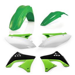 Kit carene 6 pezzi ACERBIS modello 2010 verde/bianco per KAWASAKI KX 450 F