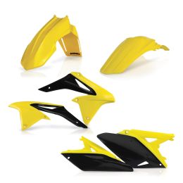 Kit de carénage ACERBIS 6 pièces modèle 2017 jaune/noir pour SUZUKI RM-Z 250