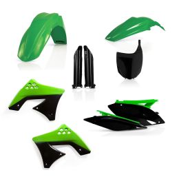 Acerbis Verkleidungskit 9 Teile Modell 2009 Grün/Schwarz für Kawasaki KX 250 F