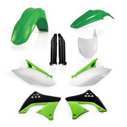 ACERBIS Verkleidungskit 9 Teile 2010 Modell Grün/Weiß für KAWASAKI KX 450 F